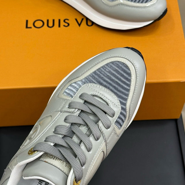 LV NEO RUN AWAY SNEAKER IN DOLPHIN GRAY CALFSKIN