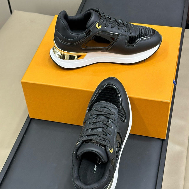 LV NEO RUN AWAY SNEAKER IN BLACK CALFSKIN