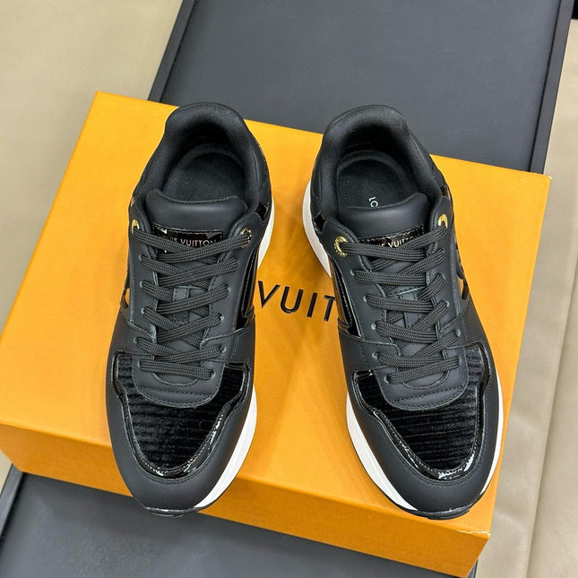 LV NEO RUN AWAY SNEAKER IN BLACK CALFSKIN