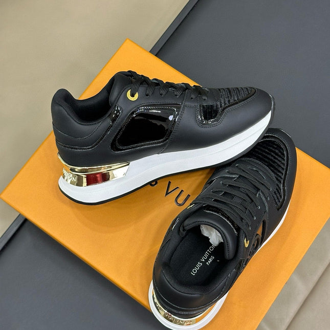LV NEO RUN AWAY SNEAKER IN BLACK CALFSKIN