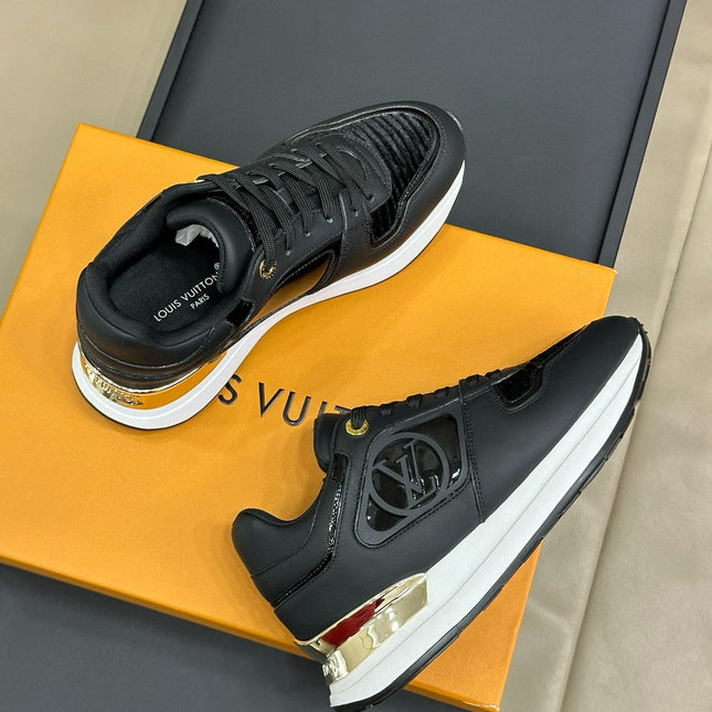LV NEO RUN AWAY SNEAKER IN BLACK CALFSKIN