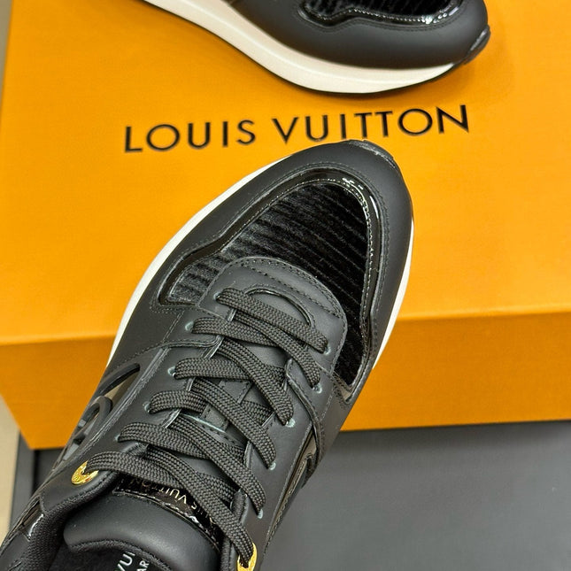 LV NEO RUN AWAY SNEAKER IN BLACK CALFSKIN