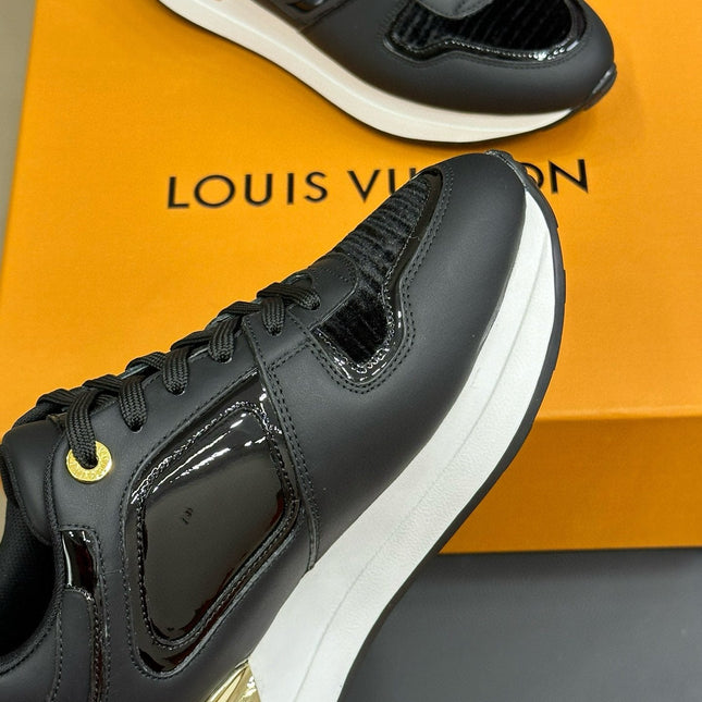 LV NEO RUN AWAY SNEAKER IN BLACK CALFSKIN
