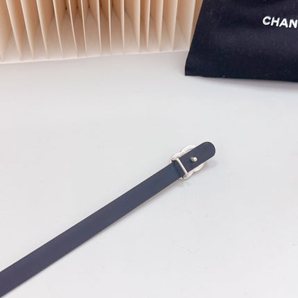 CC BELT 15 MM IN LIGHT GREY SUEDE WITH SILVER HARDWARE