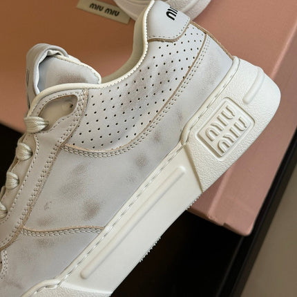 Frost Color Sneakers Calfskin