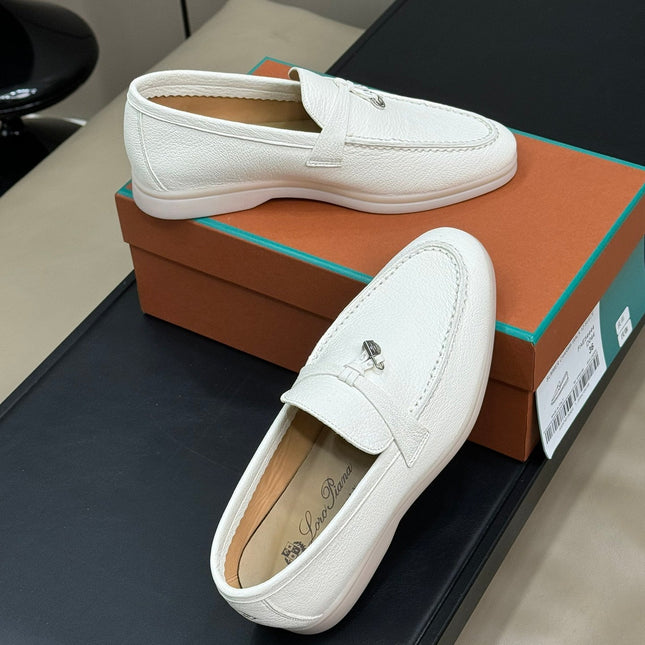 LP SUMMER CHARMS WALK LOAFERS WHITE LAMBSKIN