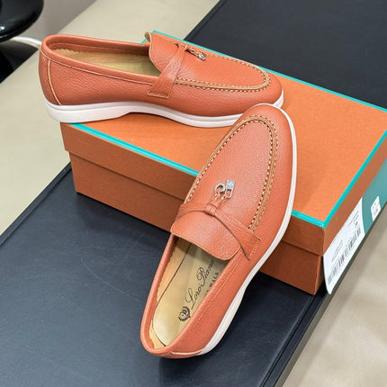 LP SUMMER CHARMS WALK LOAFERS TANGERINE LAMBSKIN