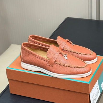 LP SUMMER CHARMS WALK LOAFERS TANGERINE LAMBSKIN