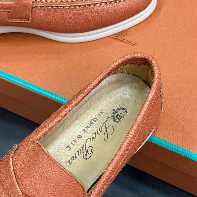 LP SUMMER CHARMS WALK LOAFERS TANGERINE LAMBSKIN