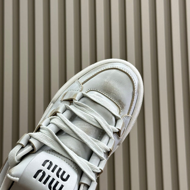 Light Gray Sneakers Calfskin