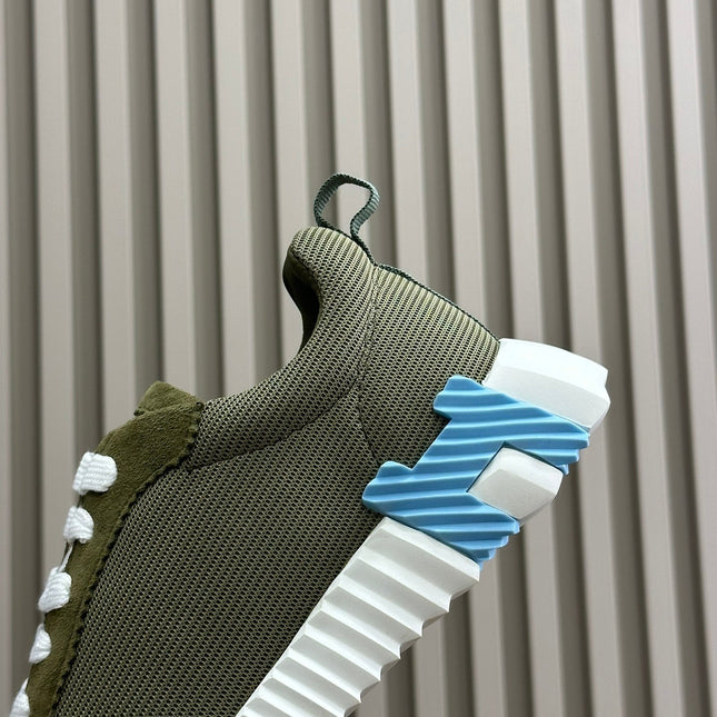 BOUNCING SNEAKERS OLIVE CALFSKIN