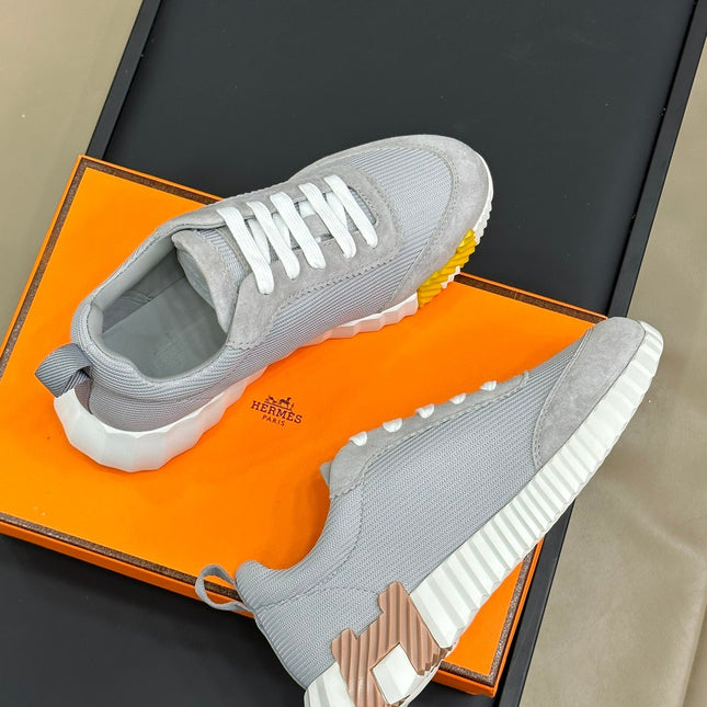 BOUNCING SNEAKERS LIGHT GRAY CALFSKIN