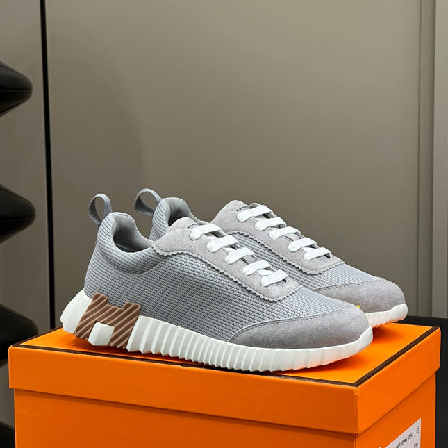 BOUNCING SNEAKERS LIGHT GRAY CALFSKIN