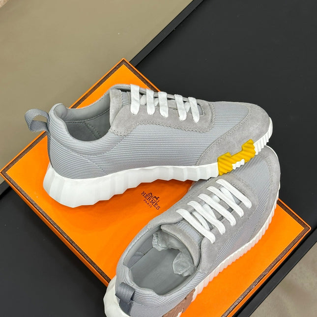 BOUNCING SNEAKERS LIGHT GRAY CALFSKIN