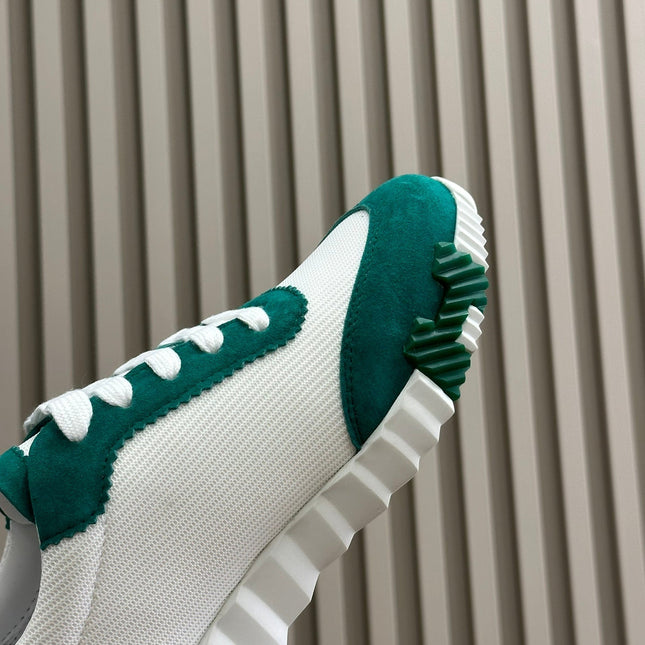 BOUNCING SNEAKERS TEAL MIX WHITE CALFSKIN