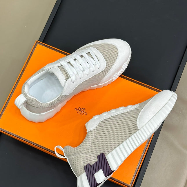 BOUNCING SNEAKERS BRIGHT GRAY CALFSKIN