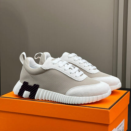 BOUNCING SNEAKERS BRIGHT GRAY CALFSKIN