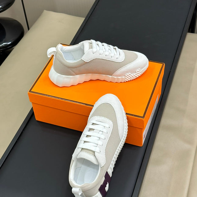 BOUNCING SNEAKERS BRIGHT GRAY CALFSKIN