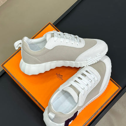 BOUNCING SNEAKERS BRIGHT GRAY CALFSKIN