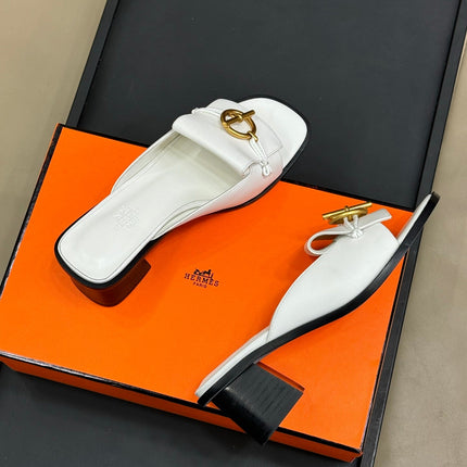 ISLE SANDAL IN WHITE CALFSKIN