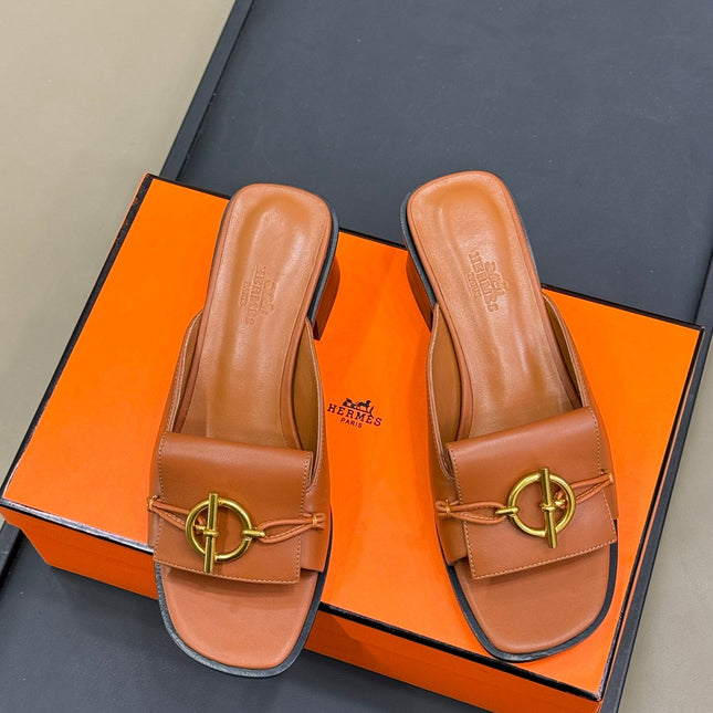 ISLE SANDAL IN BRONZE BROWN CALFSKIN