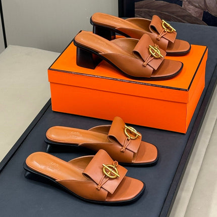 ISLE SANDAL IN BRONZE BROWN CALFSKIN