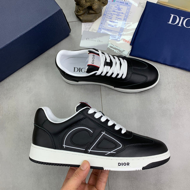 CD HOMME SNEAKERS BLACK CALFSKIN
