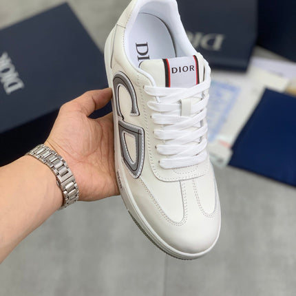 CD HOMME SNEAKERS WHITE CALFSKIN