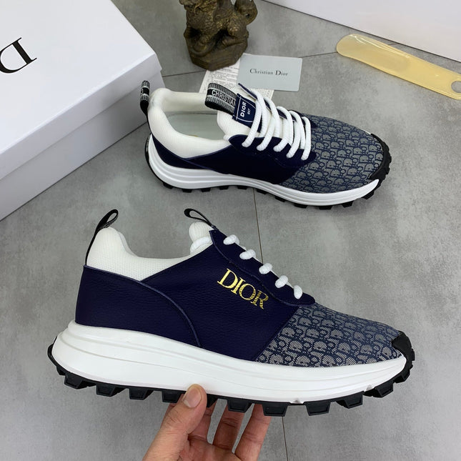 CD B24 SNEAKER NAVY AND GRAY FABRIC