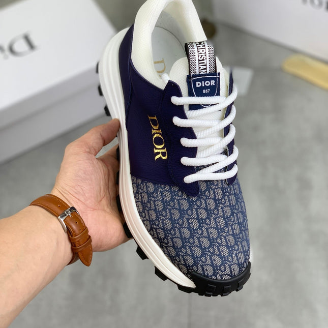 CD B24 SNEAKER NAVY AND GRAY FABRIC