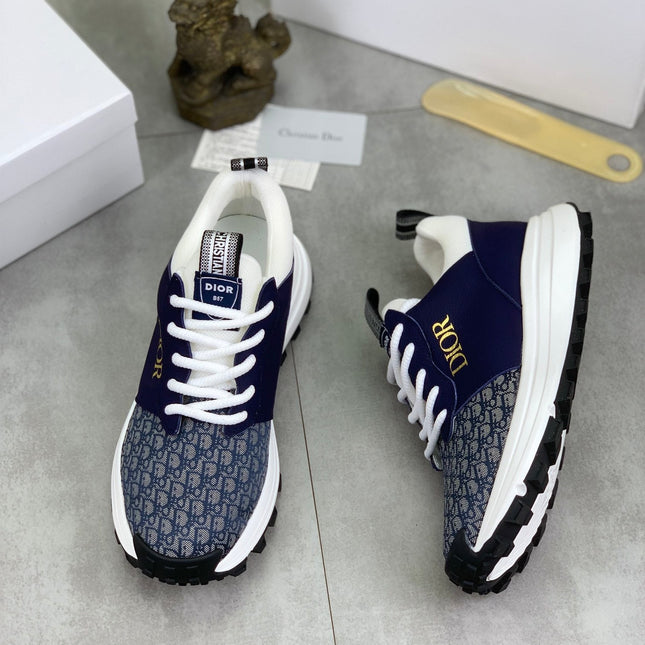 CD B24 SNEAKER NAVY AND GRAY FABRIC