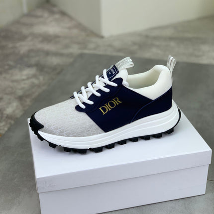CD B24 SNEAKER IVORY AND NAVY FABRIC