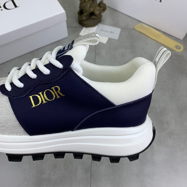 CD B24 SNEAKER IVORY AND NAVY FABRIC