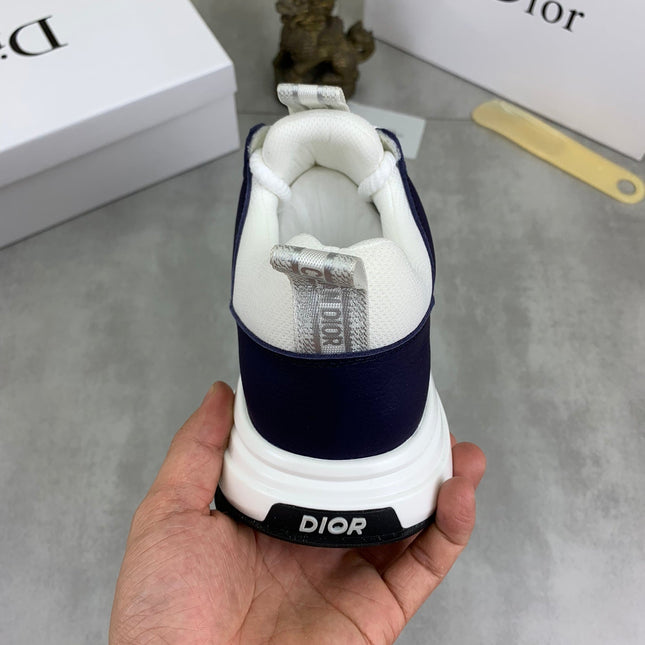 CD B24 SNEAKER IVORY AND NAVY FABRIC