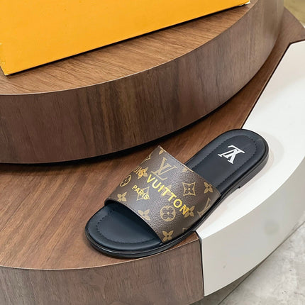 LV MULE IN CHOCOLATE BROWN MONOGRAM CALFSKIN