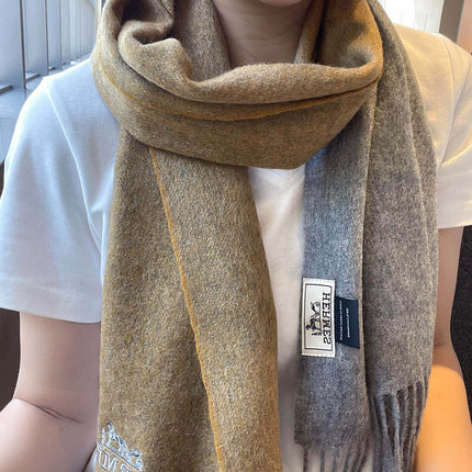 CASHMERE SCARF 180 CM HONEY ORANGE