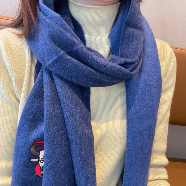 SCARF 200 CM IN CLASSIC BLUE CASHMERE 403740