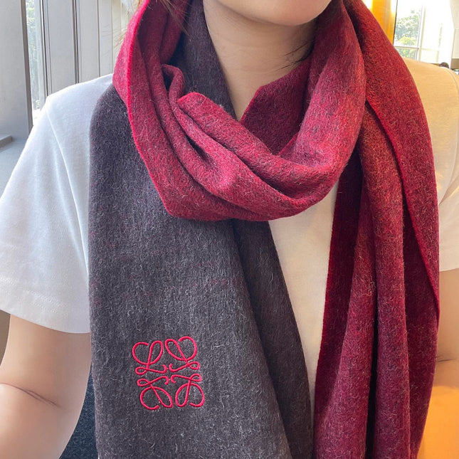SCARF 180 CM IN COLORFUL CASHMERE AND WOOL 411656