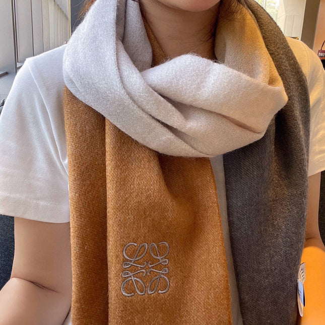 SCARF 180 CM IN COLORFUL CASHMERE AND WOOL 411661