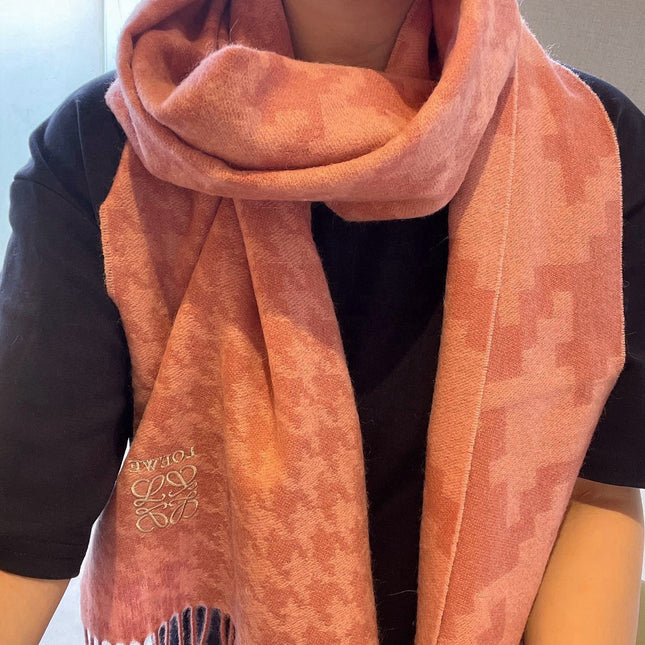 SCARF 190 CM IN BLUSH PINK CASHMERE 415207
