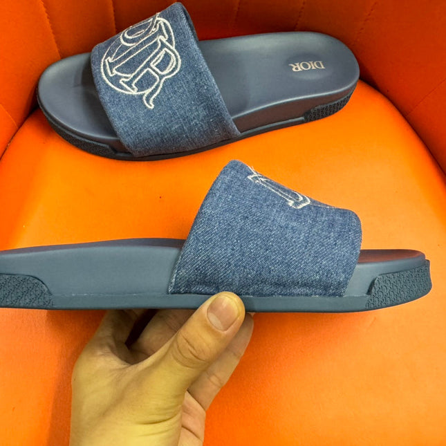 CD AQUA SLIDE SANDAL AEGEAN DENIM
