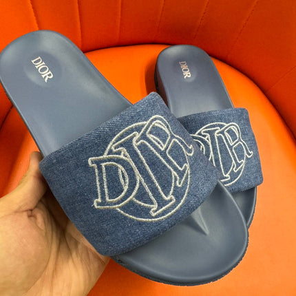 CD AQUA SLIDE SANDAL AEGEAN DENIM