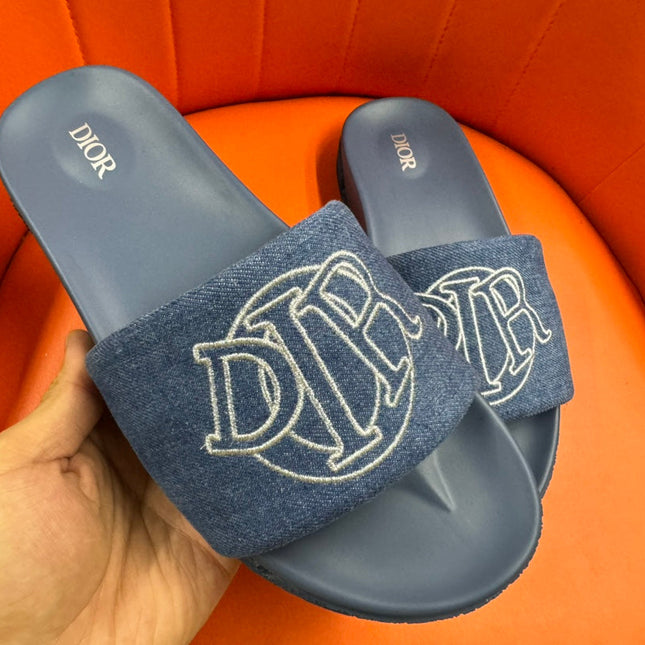CD AQUA SLIDE SANDAL AEGEAN DENIM