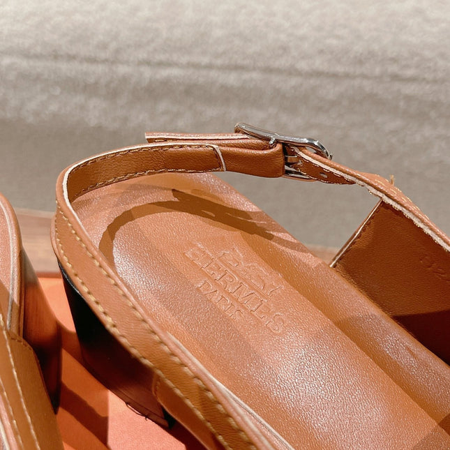 INFINIE 50 PUMP CARAMEL LAMBSKIN