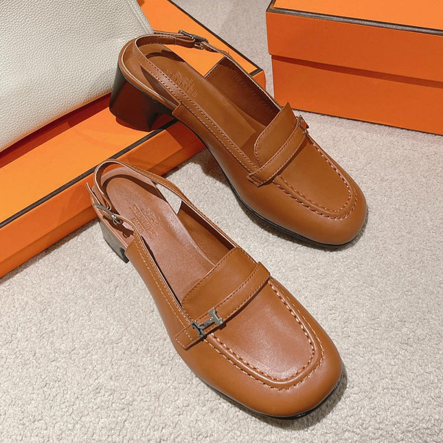 INFINIE 50 PUMP CARAMEL LAMBSKIN