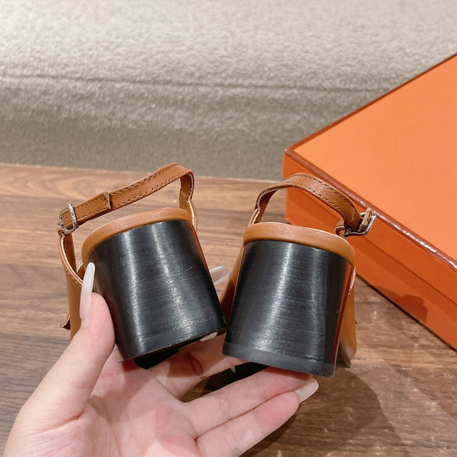 INFINIE 50 PUMP CARAMEL LAMBSKIN