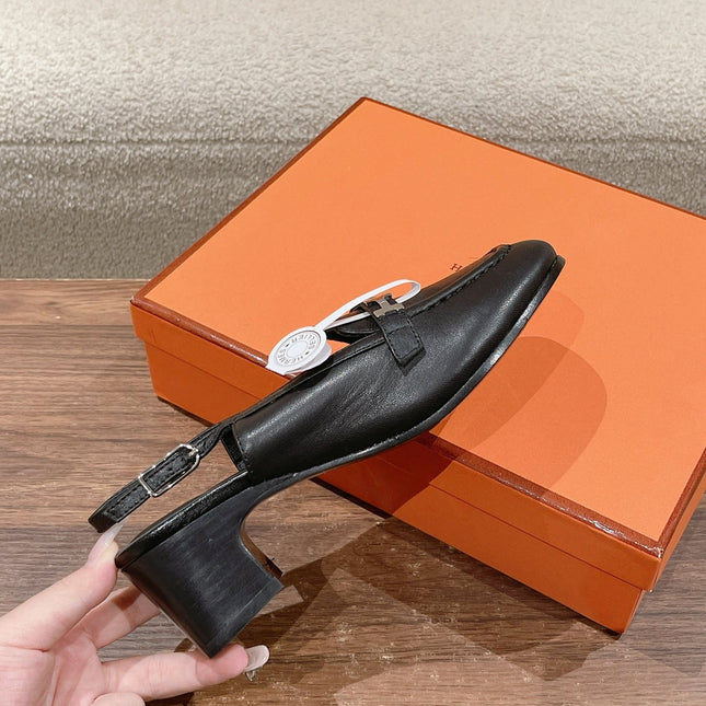 INFINIE 50 PUMP BLACK LAMBSKIN
