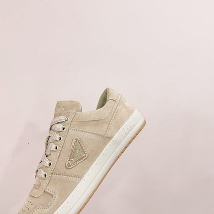 PRA DOWNTOWN PERFORATED SNEAKERS BEIGE SUEDE
