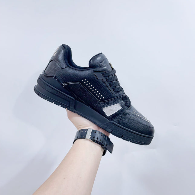 TRAINER SNEAKER IN BLACK CALFSKIN