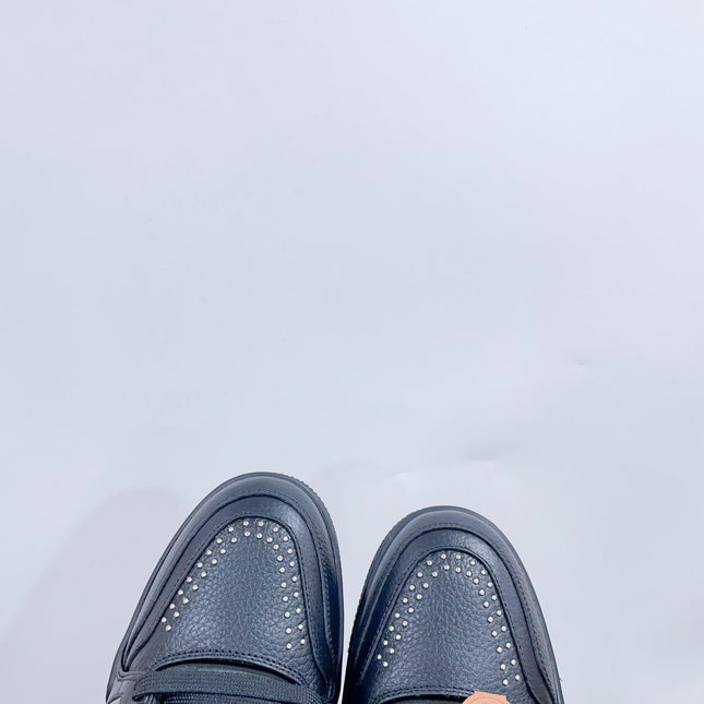 TRAINER SNEAKER IN BLACK CALFSKIN